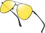 Polarized Metal Aviation Sunglasses Men, Classic Military Sun Glasses Women, Rectangle Shades UV400 Protection Costume - Image 24