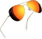 Polarized Metal Aviation Sunglasses Men, Classic Military Sun Glasses Women, Rectangle Shades UV400 Protection Costume - Image 25