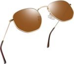 Vintage Round Sunglasses for Women, Retro Trendy Polarized Sun Glasses UV400 Protection, Circle Shades Men Sunnies - Image 17
