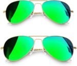 Polarized Metal Aviation Sunglasses Men, Classic Military Sun Glasses Women, Rectangle Shades UV400 Protection Costume - Image 4