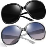 Oversized Sunglasses Womens Trendy Polarized Large Driving Sun Glasses Ladies UV Protective Big Sunnies Shades - Image 2