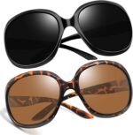 Oversized Sunglasses Womens Trendy Polarized Large Driving Sun Glasses Ladies UV Protective Big Sunnies Shades - Image 12