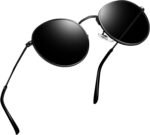 Vintage Round Sunglasses for Women, Retro Trendy Polarized Sun Glasses UV400 Protection, Circle Shades Men Sunnies - Image 19