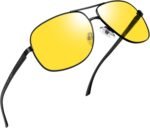 Polarized Metal Aviation Sunglasses Men, Classic Military Sun Glasses Women, Rectangle Shades UV400 Protection Costume - Image 9