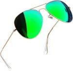 Polarized Metal Aviation Sunglasses Men, Classic Military Sun Glasses Women, Rectangle Shades UV400 Protection Costume - Image 22