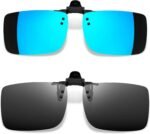 Polarized Clip on Sunglasses over Glasses, Rectangle Flip up Sun Glasses UV Protection Women Men - Image 16