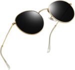 Vintage Round Sunglasses for Women, Retro Trendy Polarized Sun Glasses UV400 Protection, Circle Shades Men Sunnies - Image 9