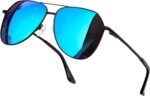 Polarized Metal Aviation Sunglasses Men, Classic Military Sun Glasses Women, Rectangle Shades UV400 Protection Costume - Image 34