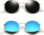 Vintage Round Sunglasses for Women, Retro Trendy Polarized Sun Glasses UV400 Protection, Circle Shades Men Sunnies - Image 8