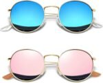 Vintage Round Sunglasses for Women, Retro Trendy Polarized Sun Glasses UV400 Protection, Circle Shades Men Sunnies - Image 4