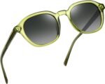 Polarized Square Sunglasses Women Men Trendy Acetate Sun Glasses UV Protection Retro Keyhole Shades - Image 2