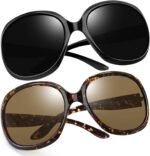 Oversized Sunglasses Womens Trendy Polarized Large Driving Sun Glasses Ladies UV Protective Big Sunnies Shades - Image 3
