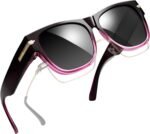 Square Sunglasses Over Glasses Women Men Polarized Fit Over Sun Glasses UV Protection Oversized Fitover Shades - Image 7