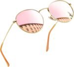 Vintage Round Sunglasses for Women, Retro Trendy Polarized Sun Glasses UV400 Protection, Circle Shades Men Sunnies - Image 14