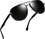 Polarized Aviator Sunglasses Mens Women Vintage Retro Military Metal Pilot Sun Glasses UV Protection - Image 5