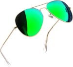 Polarized Metal Aviation Sunglasses Men, Classic Military Sun Glasses Women, Rectangle Shades UV400 Protection Costume - Image 14