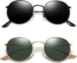 Vintage Round Sunglasses for Women, Retro Trendy Polarized Sun Glasses UV400 Protection, Circle Shades Men Sunnies - Image 5