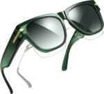 Square Sunglasses Over Glasses Women Men Polarized Fit Over Sun Glasses UV Protection Oversized Fitover Shades - Image 4