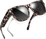 Square Sunglasses Over Glasses Women Men Polarized Fit Over Sun Glasses UV Protection Oversized Fitover Shades - Image 9