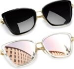 Oversized Cateye Sunglasses for Women Fashion Cat Eye Sun Glasses UV Protection Ladies Shades Sunnies - Image 6