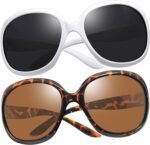 Oversized Sunglasses Womens Trendy Polarized Large Driving Sun Glasses Ladies UV Protective Big Sunnies Shades - Image 36
