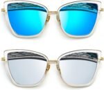Oversized Cateye Sunglasses for Women Fashion Cat Eye Sun Glasses UV Protection Ladies Shades Sunnies - Image 2