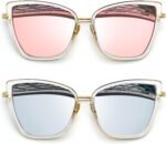 Oversized Cateye Sunglasses for Women Fashion Cat Eye Sun Glasses UV Protection Ladies Shades Sunnies - Image 4