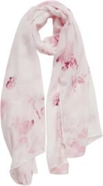 Silk Feeling Scarf for Women 71x30 ﻿ | Soft Warm Fall Neck Head Scarf Wrap, Retro Ginkgo Leaf Pattern Shawl for Cold Office, Elegant Winter Holiday Gift for Her - Image 2