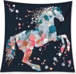 Premium Floral Scarf for Women 35x35 Square Silk Feel-Lightweight Scarves Headscarf Bandanas Wrapping Handbag