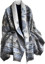 Womens Pashmina Shawl Soft Cashmere Feel Reversible Winter Scarf - Image 2