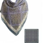 Women's Silk Feeling Large Square Scarf 43x43 Premium Hair Wrap Headscarf Neck Shawl with Gift Box