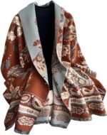 Womens Pashmina Shawl Soft Cashmere Feel Reversible Winter Scarf