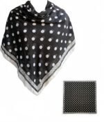 Women's Silk Feeling Large Square Scarf 43x43 Premium Hair Wrap Headscarf Neck Shawl with Gift Box - Image 2