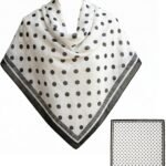 Women's Silk Feeling Large Square Scarf 43x43 Premium Hair Wrap Headscarf Neck Shawl with Gift Box