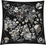 Premium Floral Scarf for Women 35x35 Square Silk Feel-Lightweight Scarves Headscarf Bandanas Wrapping Handbag - Image 2