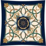 Premium Floral Scarf for Women 35x35 Square Silk Feel-Lightweight Scarves Headscarf Bandanas Wrapping Handbag - Image 22