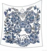 Premium Floral Scarf for Women 35x35 Square Silk Feel-Lightweight Scarves Headscarf Bandanas Wrapping Handbag - Image 16
